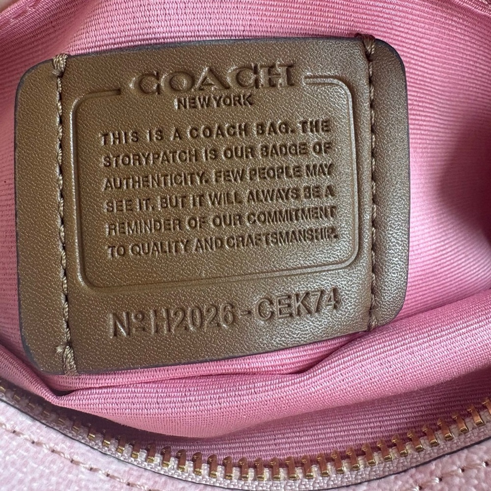Coach Pink Crossbody Bag Shoulder Bag - Picture 7 of 7